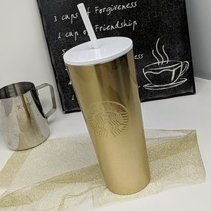 Starbucks glitter gold tumbler